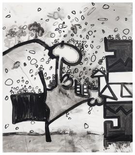 Carroll Dunham - Meso-Kingdom Ten (Collecting Dust)