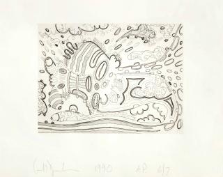 Carroll Dunham - Shape Standing on Itself