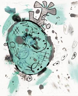 Carroll Dunham - Small Planet I