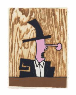 Carroll Dunham - Stove Pipe Hat