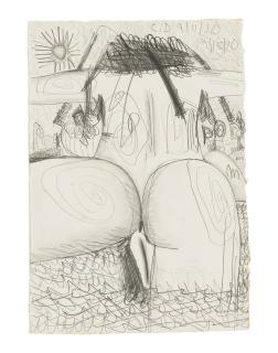 Carroll Dunham - Study for Bather