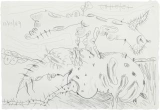 Carroll Dunham - Untitled, 1989