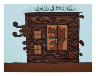Carroll Dunham - Wooden House
