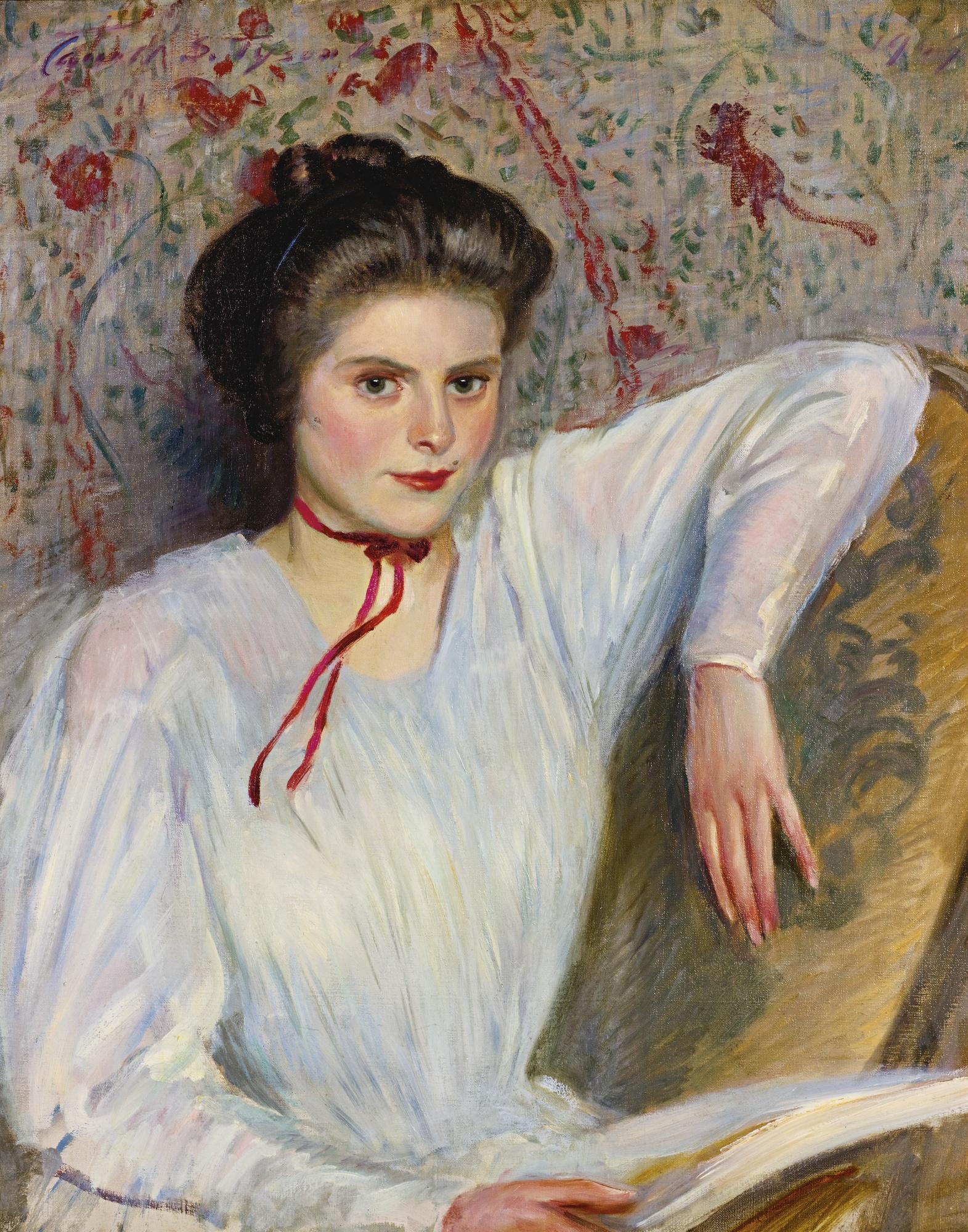 Carroll Sargent Tyson Jr. - Young Woman In A White Blouse