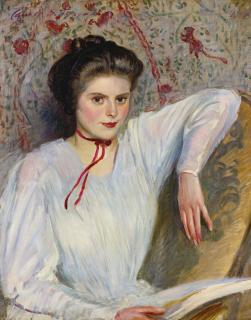 Carroll Sargent Tyson Jr. - Young Woman In A White Blouse