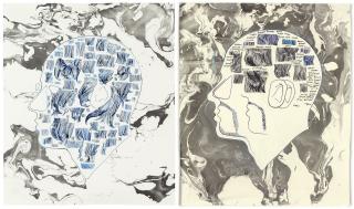 Carter - Two untitled works on paper