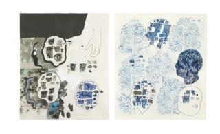 Carter - (Untitled) 2006 #24 & Drawing #13 (Two Works)