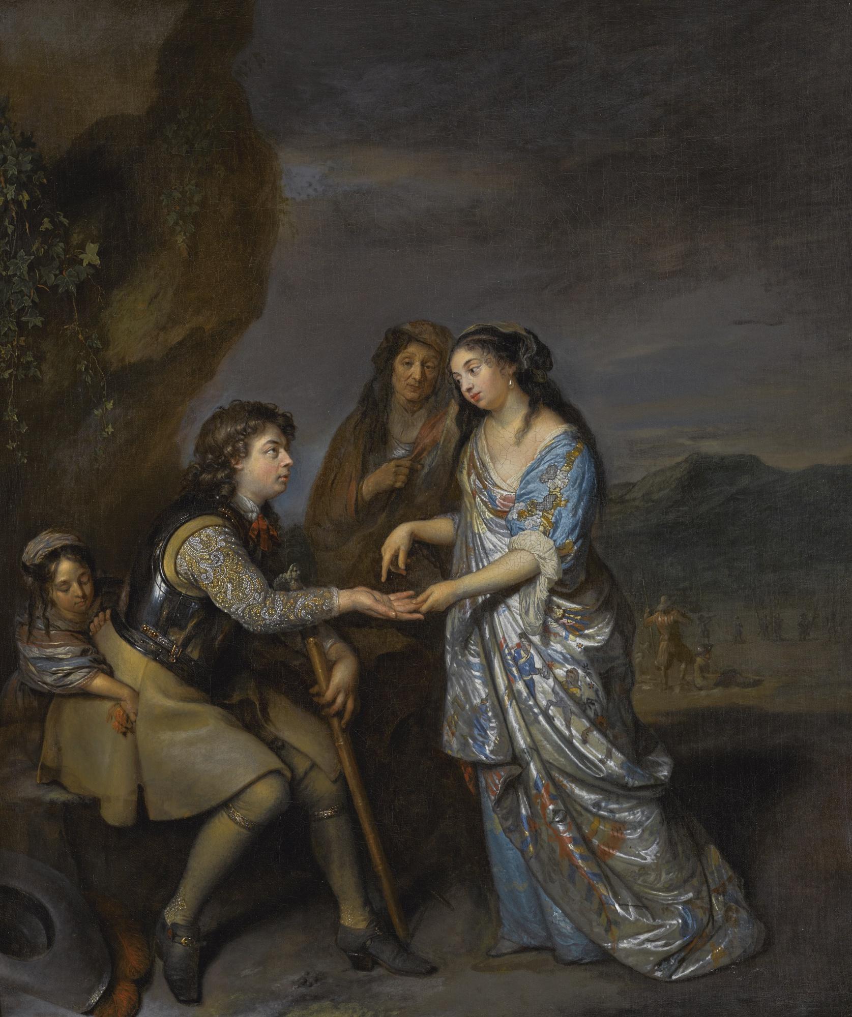 Caspar Netscher - The Fortune Teller