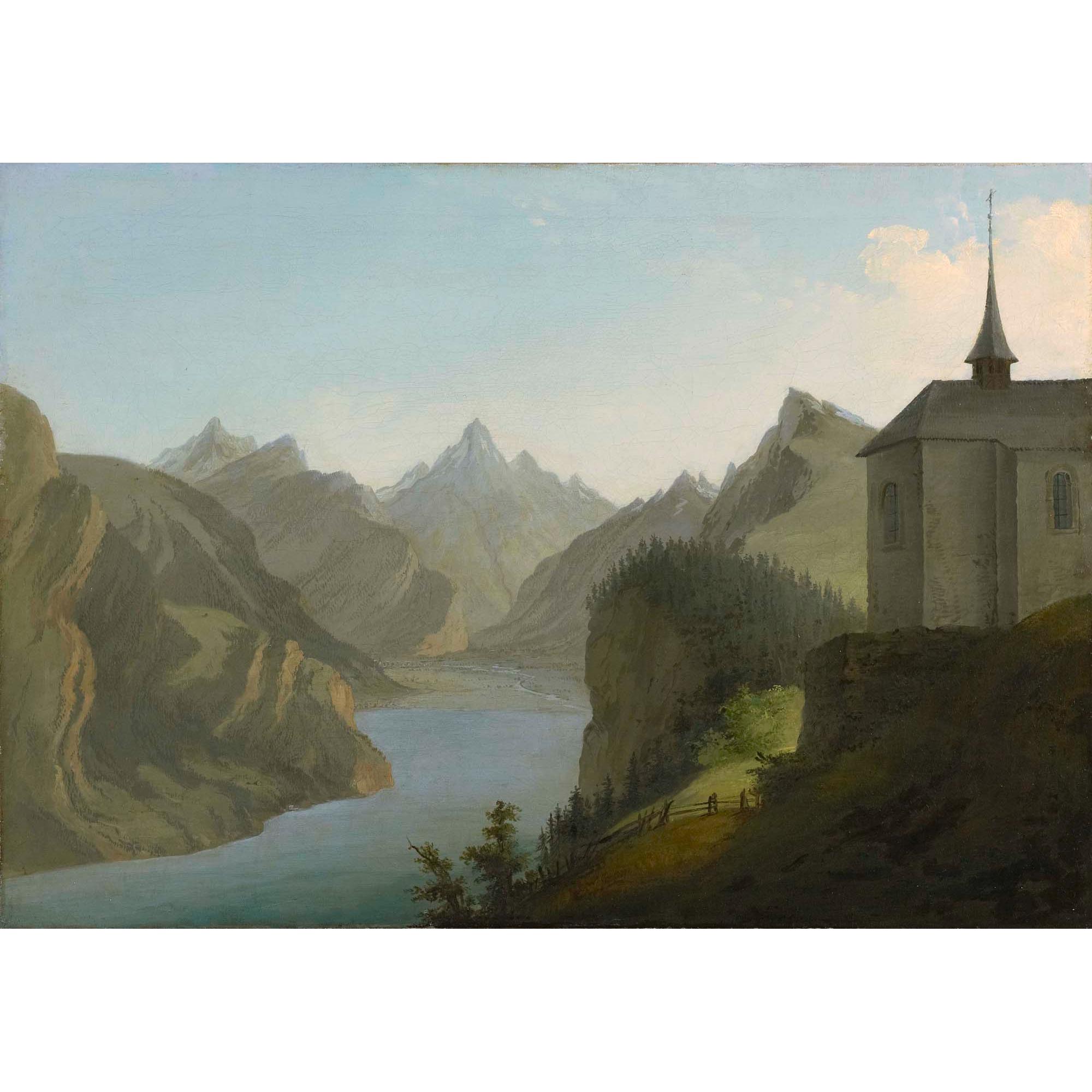 Caspar Wolf - Blick Vom Seelisberg Auf Den Urnersee In Richtung Altdorf, 1777 View From Mount Seelis To Lake Uri Towards Altdorf, 1777