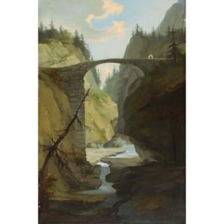 Caspar Wolf - Brücke Über Die Muota In Der Nähe Von Schwyz Bridge Over The Muota Near Schwyz