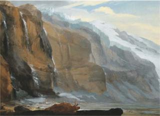 Caspar Wolf - Die Sturzbäche des Lauenentals im Vorfrühling, um 1774-1777