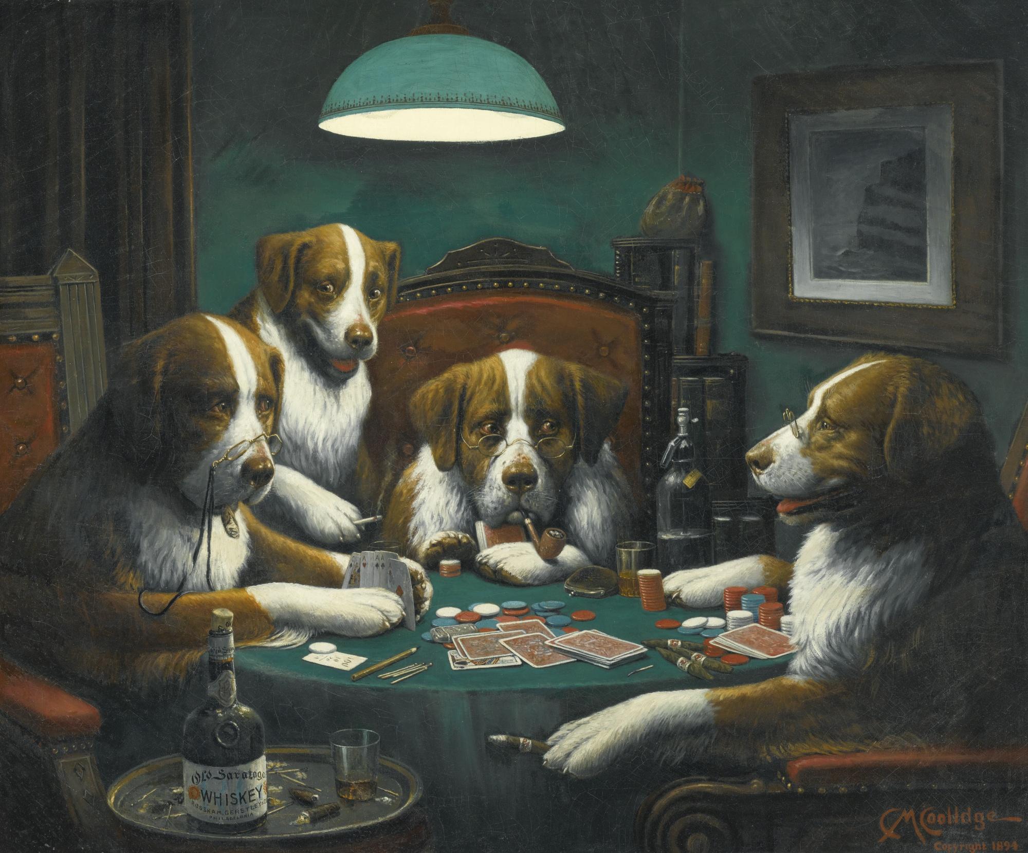 Cassius Marcellus Coolidge - Poker Game