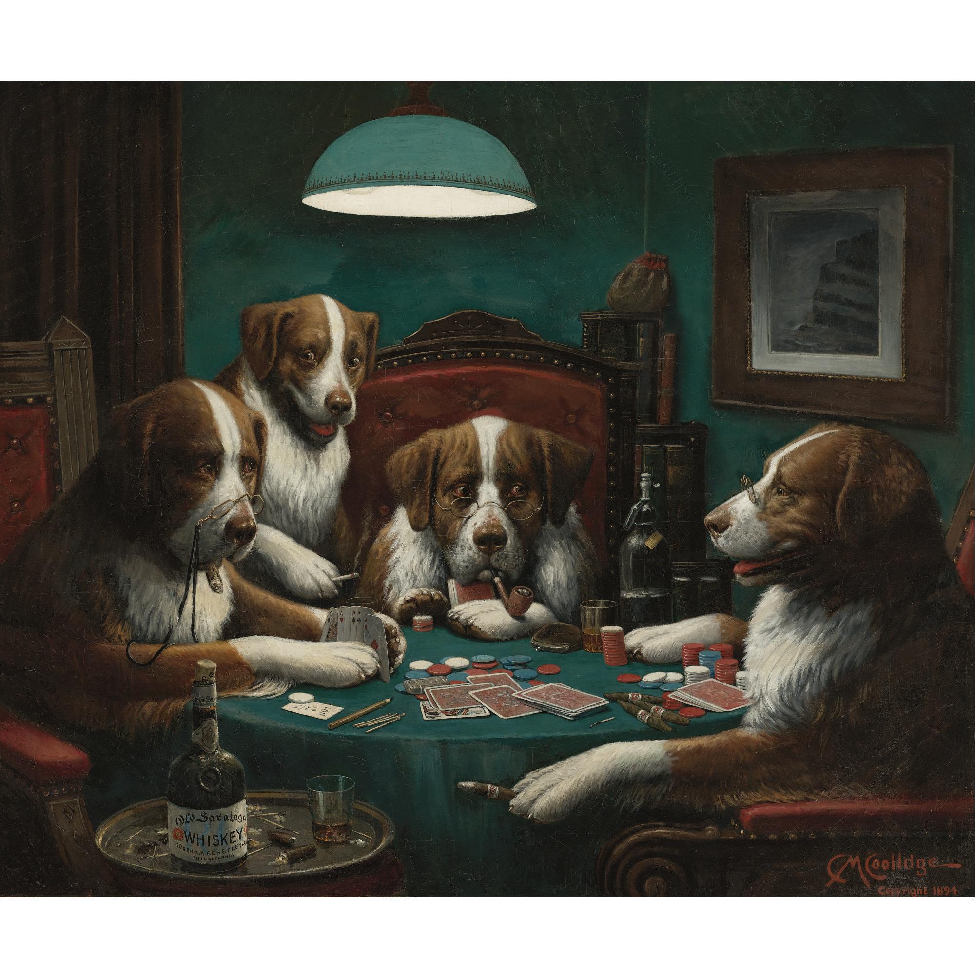 Cassius Marcellus Coolidge - The Poker Game