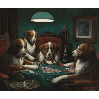 Cassius Marcellus Coolidge - The Poker Game