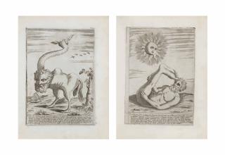Cavalieri, Giovanni Battista De - OPERA nelaquale vie molti mostri de tutte le parti del mondo antichi et moderni con le dechiarationi a ciascheduno fine al presento anno 1585. Rome: by the author, 1585.