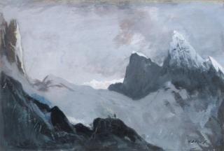 Cecil Arthur Hunt - Dawn, Col du Fresnay