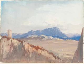 Cecil Arthur Hunt - Landscape near the Rhonda