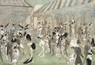 Cecil Beaton, - Ascot Gavotte; set and costume design for \'My Fair Lady\'