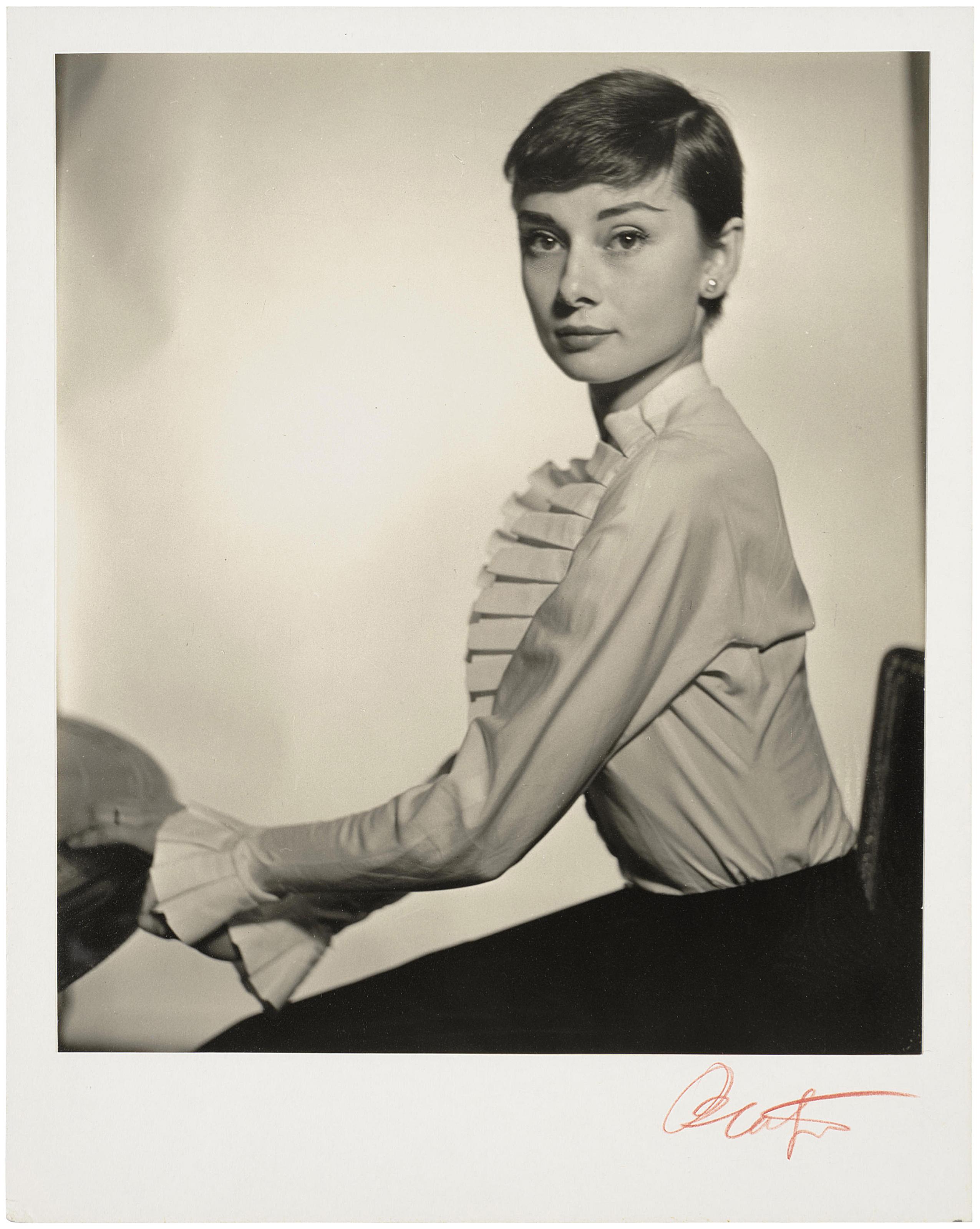 Cecil Beaton - Portrait photograph of Audrey Hepburn, London, 1955