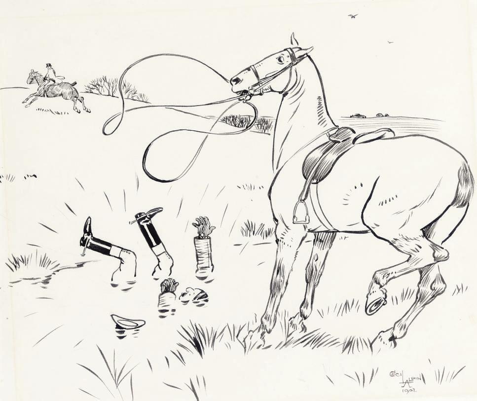 Cecil Charles Windsor Aldin, R.B.A. - The water jump