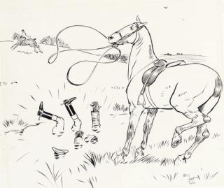 Cecil Charles Windsor Aldin, R.B.A. - The water jump