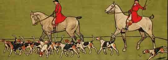 Cecil Charles Windsor Aldin - Départ de la meute