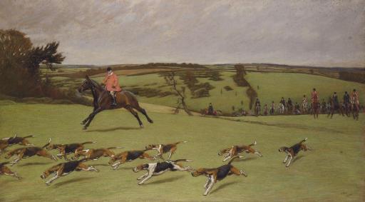 Cecil Charles Windsor Aldin - J. Ashton Radcliffe, M.F.H., Hunting with the South Dorset Hunt
