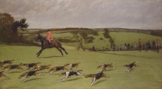 Cecil Charles Windsor Aldin - J. Ashton Radcliffe, M.F.H., Hunting with the South Dorset Hunt