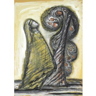 Cecil Collins - Figure And Tree