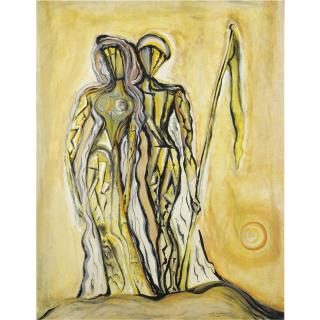 Cecil Collins - The Golden Victory (Two Figures)