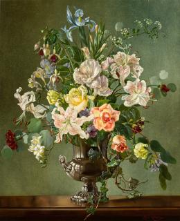 Cecil Kennedy - An Arrangement of Mixed Flowers