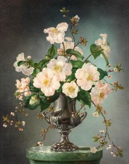 Cecil Kennedy - Camellias and Prunus blossom