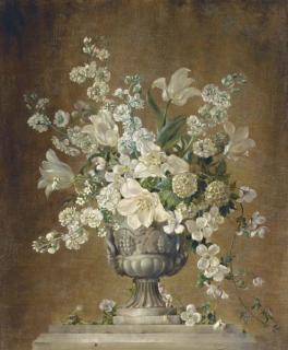 Cecil Kennedy - Still life with lilies, hydrangea, stock and clematis