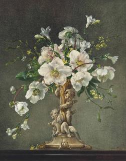 Cecil Kennedy - Winter Roses With Freesias And Mistletoe
