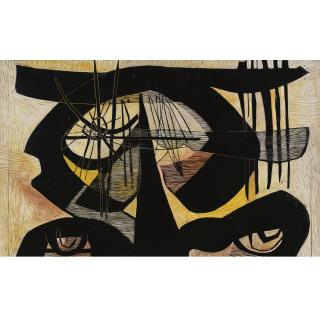 Cecil Skotnes - Head And Reclining Woman