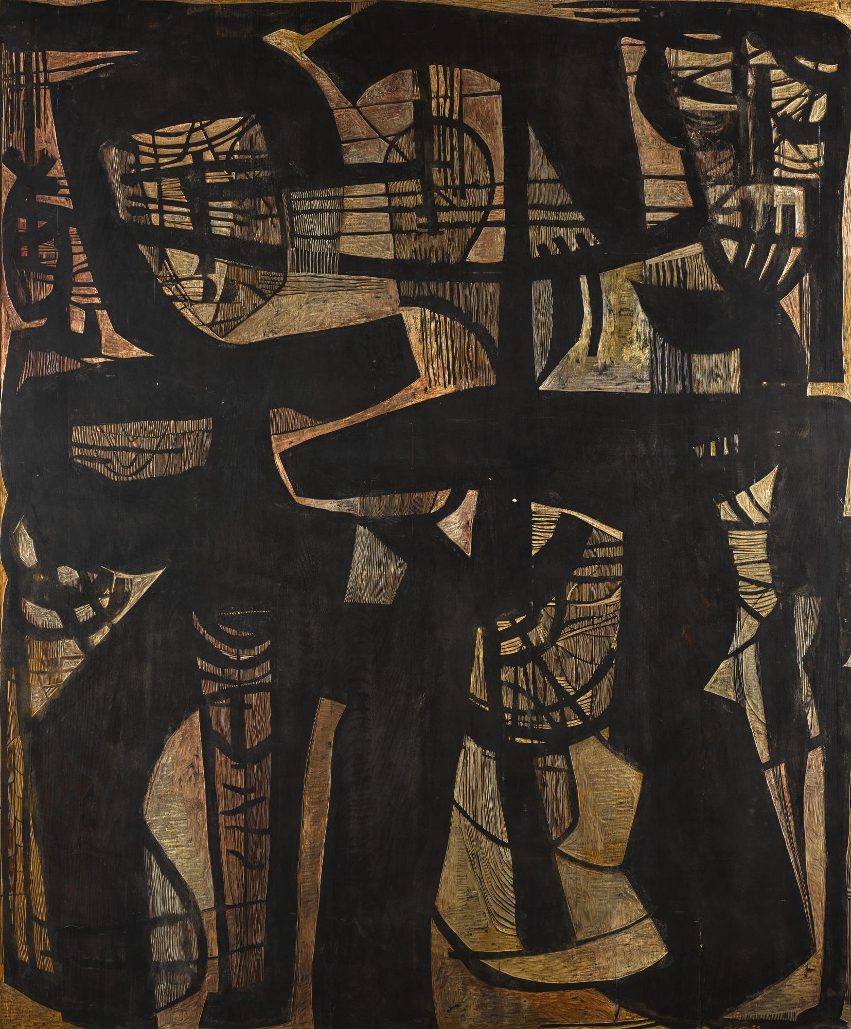 Cecil Skotnes - South Africanking And Two Councillors