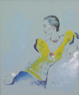 Cecil Walter Hardy Beaton - Portrait Of Mrs. Wallis Simpson