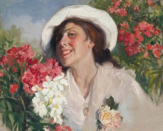 Cecilio Plá - Enjoying Summer Blooms