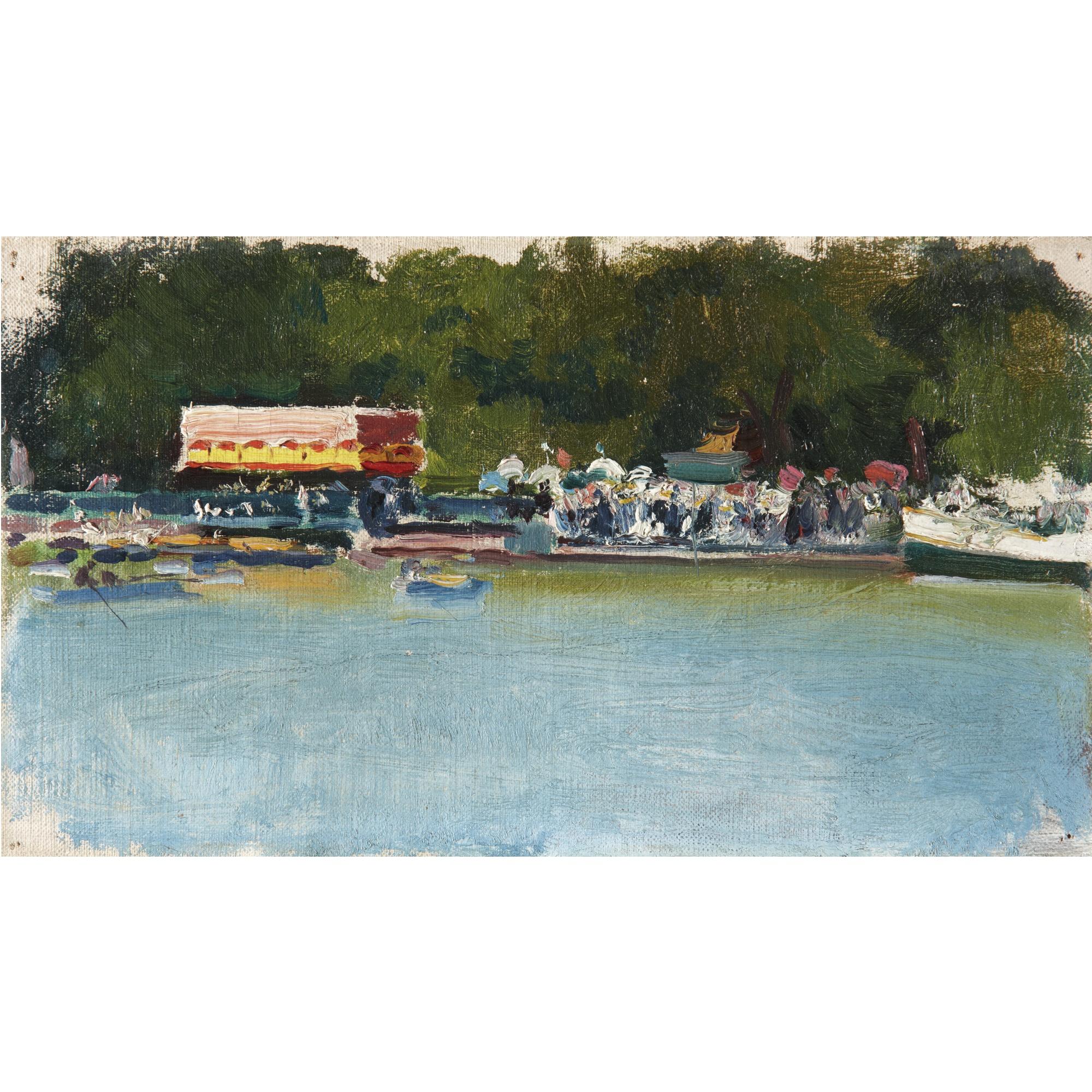 Cecilio Plá - Spanish estanque Del Retiro (The Retiro Lake)