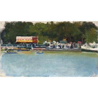 Cecilio Plá - Spanish estanque Del Retiro (The Retiro Lake)