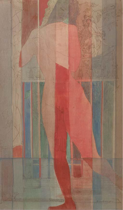 Cees Bantzinger - Naakt in tuin - Nude in garden