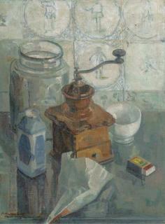 Cees Van Ijsseldijk - Still life with coffee grinder