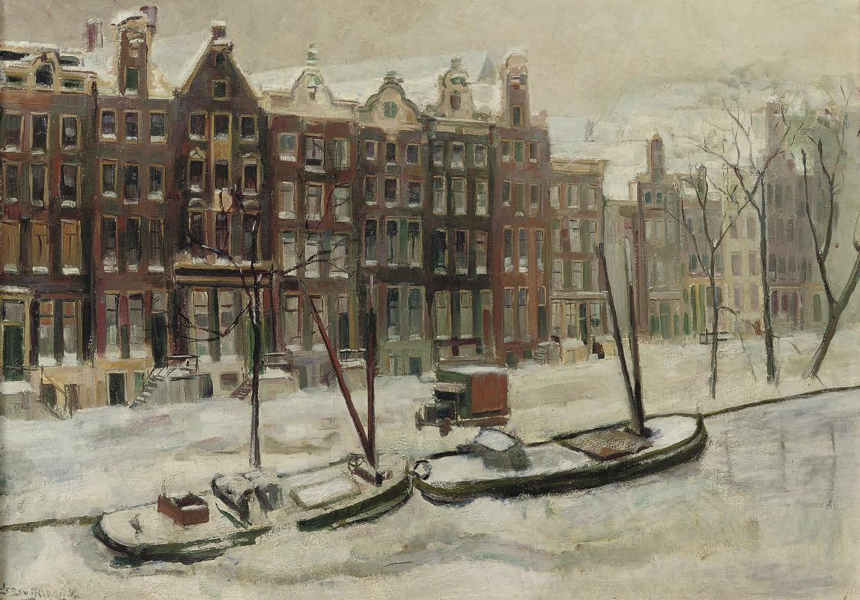 Cees van IJsseldijk - Winter in Amsterdam