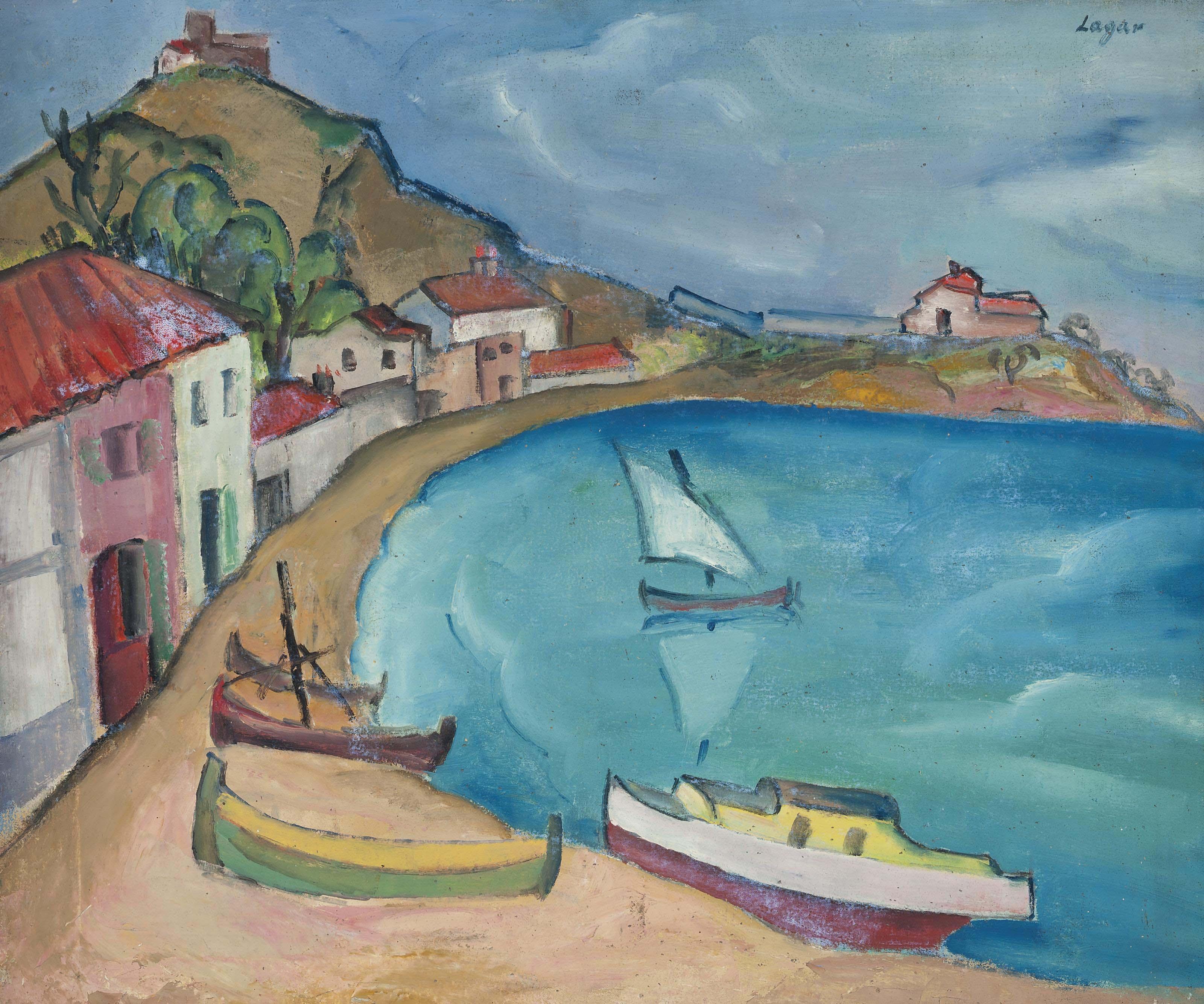 Celso Lagar - Bateaux sur la plage