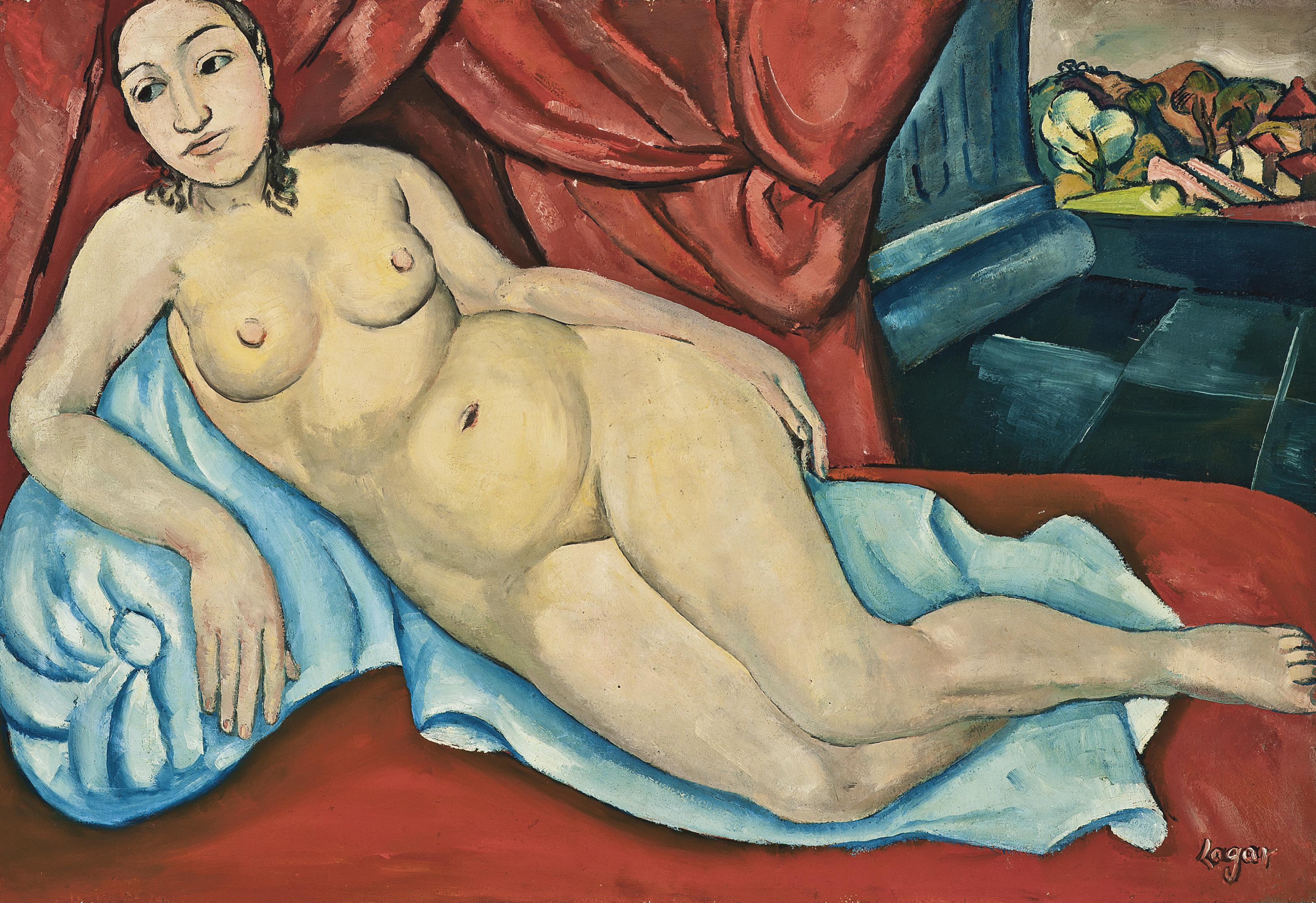 Celso Lagar - Femme nue couchée