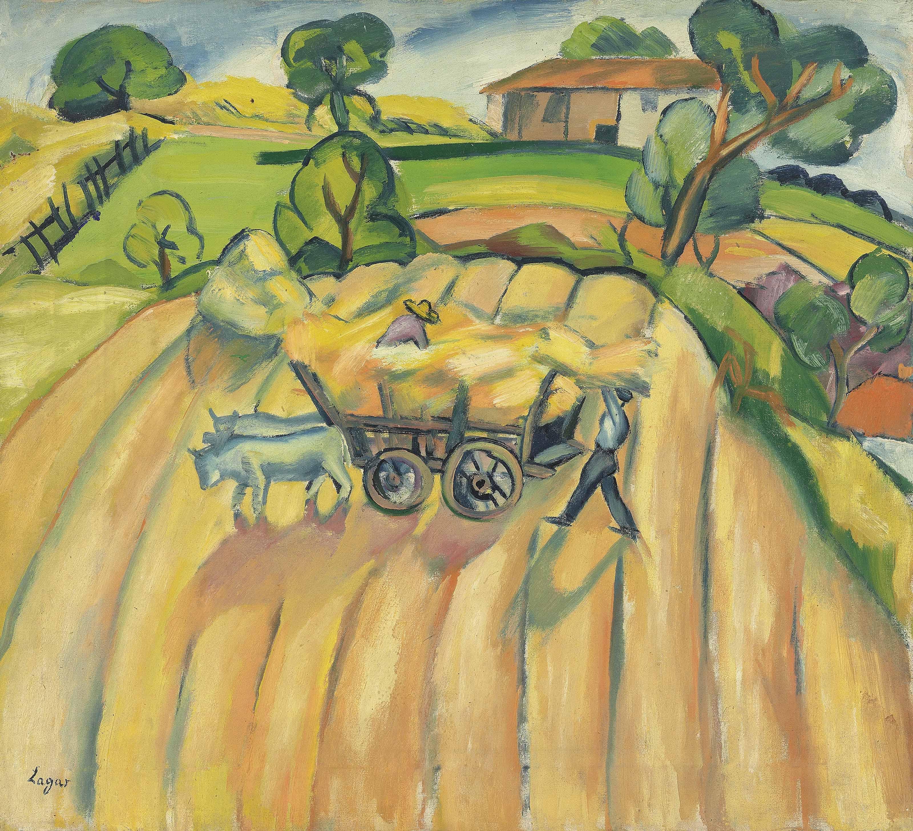 Celso Lagar - Hommes travaillant les champs