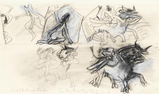 Ceri Richards - First Studies for Rape of Europa