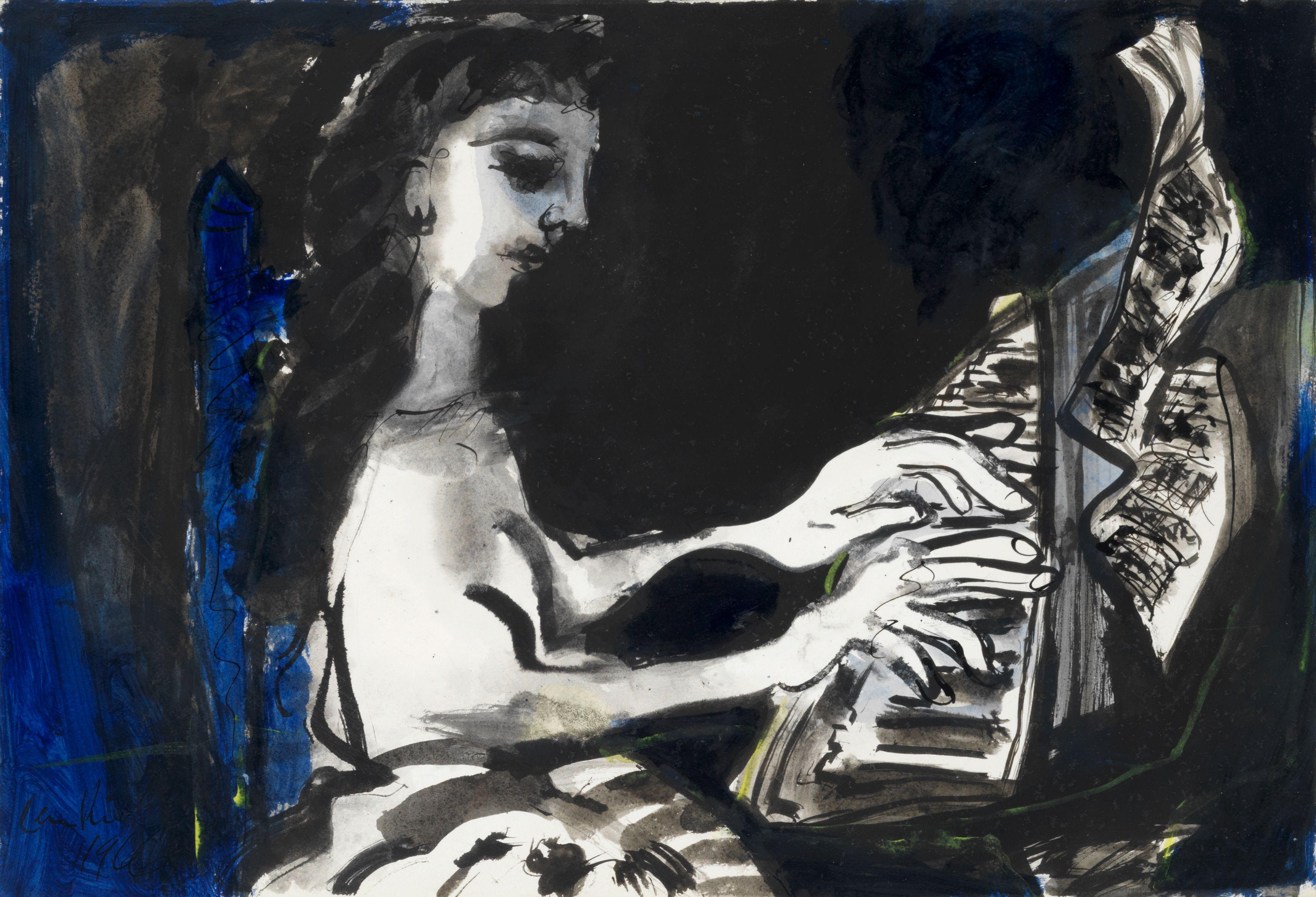 Ceri Richards - Girl at the Piano