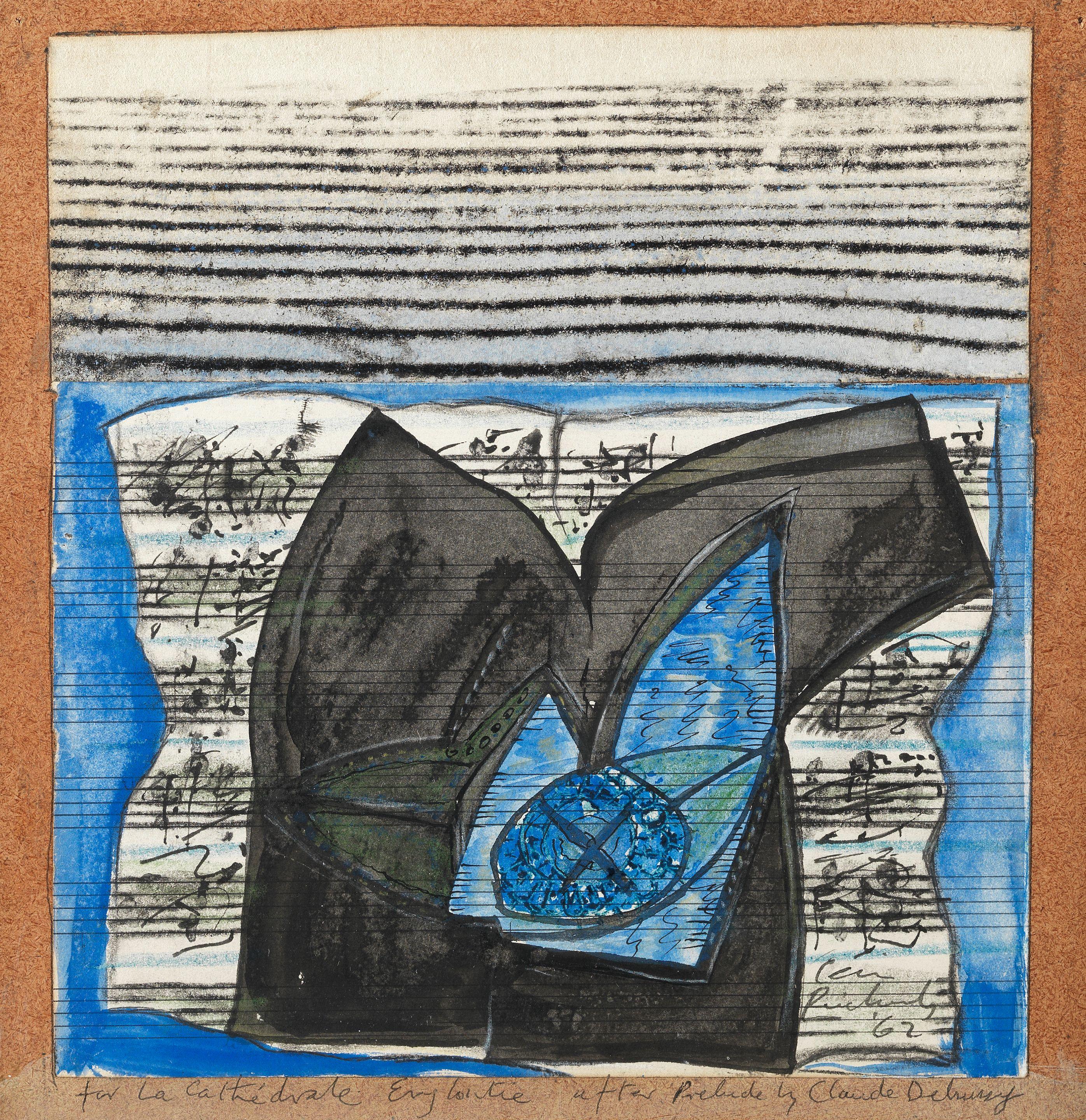 Ceri Richards - Study for La Cathédrale Engloutie