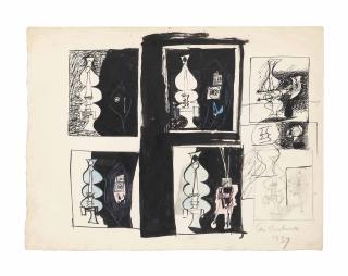 Ceri Richards - Study For Relief Construction For Two Females